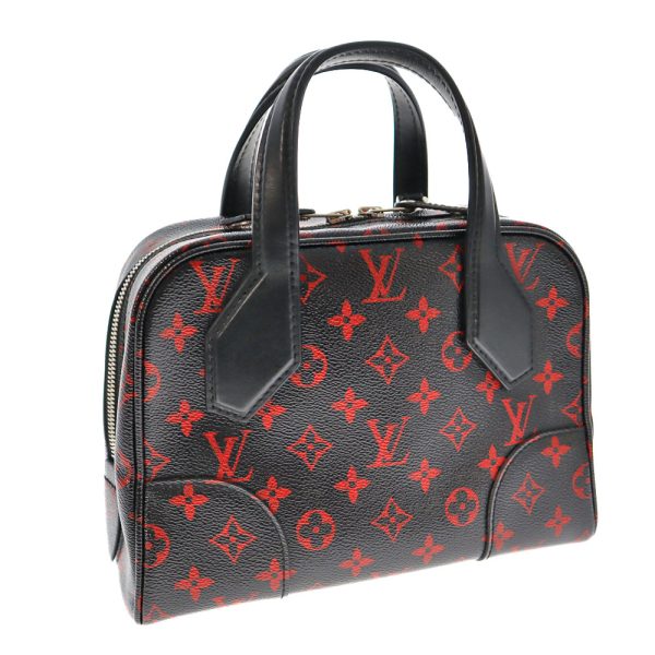 k21 6518 LOUIS VUITTON Dora Soft BB 2WAY Handbag Shoulder Bag Monogram Rouge Black Red