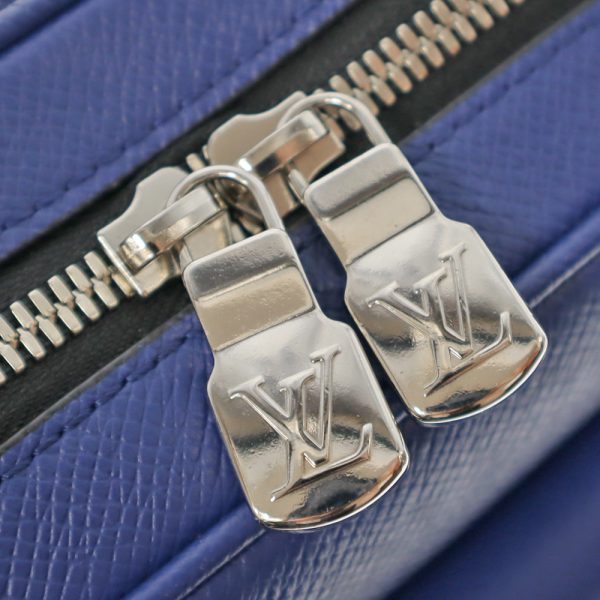 k22 4319 8 Louis Vuitton Outdoor Messenger Shoulder Bag Body Bag Taiga Monogram Blue Crossbody