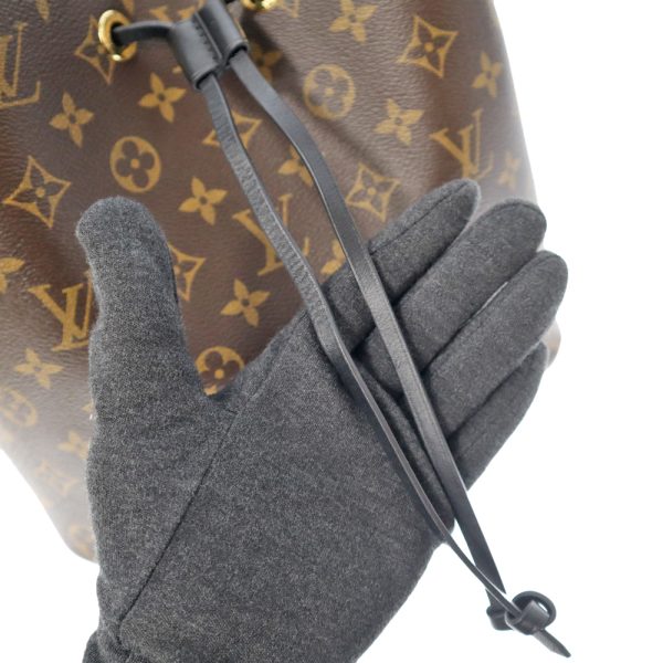 k22 7550 6 Louis Vuitton NeoNoe BB Monogram Canvas Bucket Bag Shoulder Bag BlackBrown