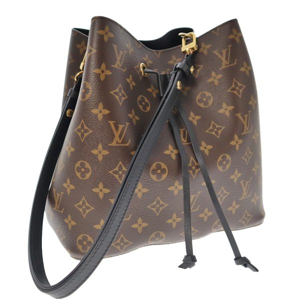 k22 7550 Louis Vuitton NeoNoe BB Monogram Canvas Bucket Bag Shoulder Bag BlackBrown