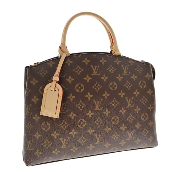 k23 2639 Louis Vuitton Grand Palais MM Monogram Handbag Brown