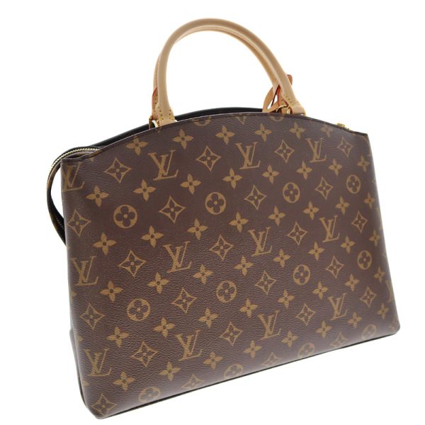 k23 2639 2 Louis Vuitton Grand Palais MM Monogram Handbag Brown