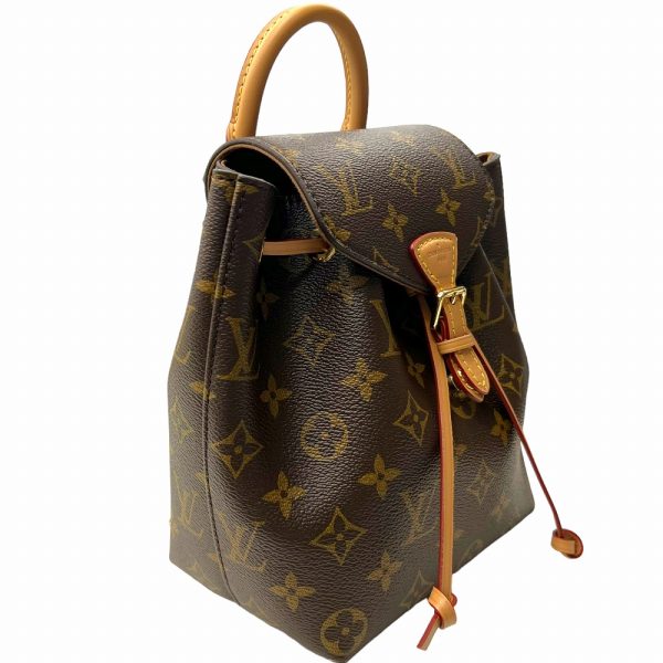 k23 6840 4 Louis Vuitton Montsouris Monogram Canvas Backpack Brown