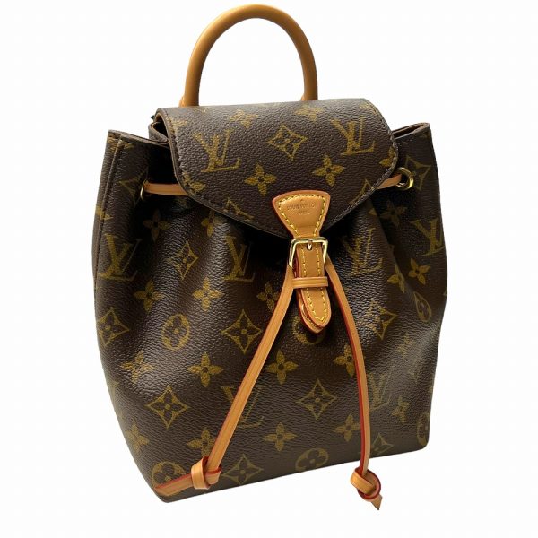 k23 6840 Louis Vuitton Montsouris Monogram Canvas Backpack Brown