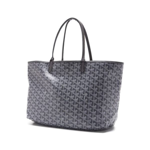 kpo2wokprzooy 2 Goyard Saint Louis PM Coated Canvas Tote Bag Gray