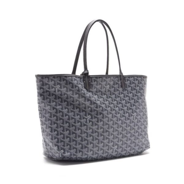 kpo2wokprzooy 3 Goyard Saint Louis PM Coated Canvas Tote Bag Gray