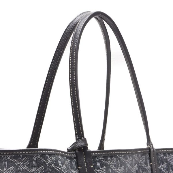 kpo2wokprzooy 6 Goyard Saint Louis PM Coated Canvas Tote Bag Gray