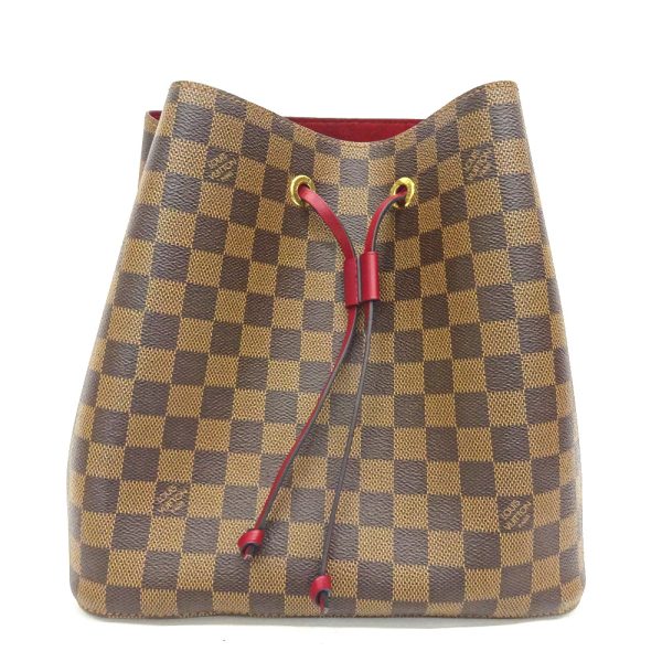 kr211871 2 Louis Vuitton Damier NeoNoe Shoulder Bag Brown