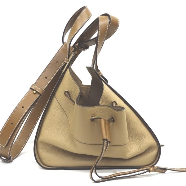 kr213461 6 Loewe Hammock Mini Drawstring Sand Mink Shoulder Bag