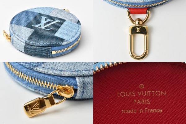 l 20 0008 22 Louis Vuitton Accessory Pouch Coin Case Multi Pochette Accessoires Denim Monogram Blue