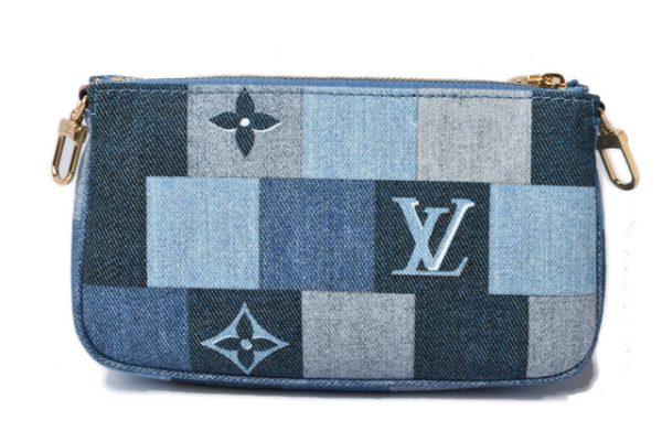 l 20 0008 32 Louis Vuitton Accessory Pouch Coin Case Multi Pochette Accessoires Denim Monogram Blue