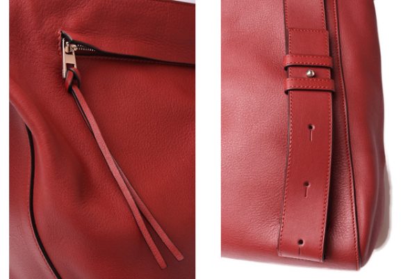 lo 19 002 5 Loewe Anton Backpack One Shoulder Leather Rucksack Dark Red