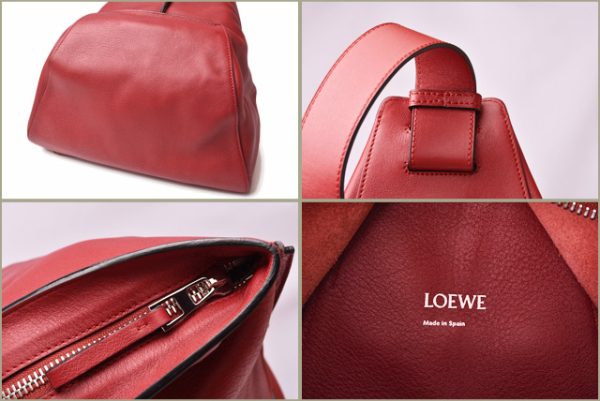 lo 19 002 6 Loewe Anton Backpack One Shoulder Leather Rucksack Dark Red