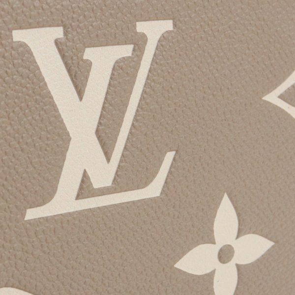 lovm69794011 2 Louis Vuitton Enplant Round Zipper Long Wallet Bicolor Beige