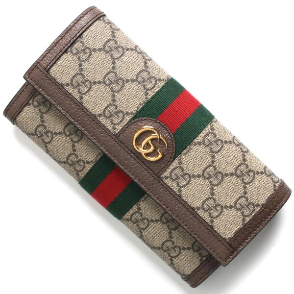 lwgu52315396iwg8745 Gucci Ophidia Long Wallet Beige