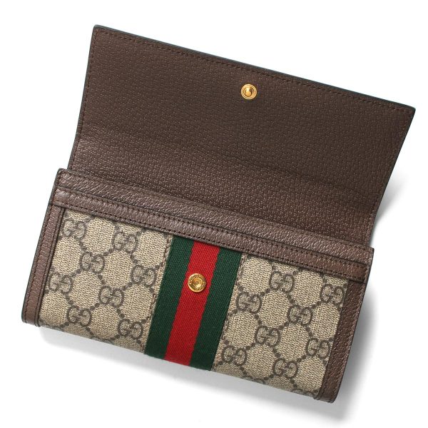 lwgu52315396iwg8745t Gucci Ophidia Long Wallet Beige