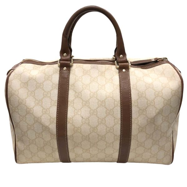 m23 1552 3 Gucci GG Supreme Boston Handbag ivory cream