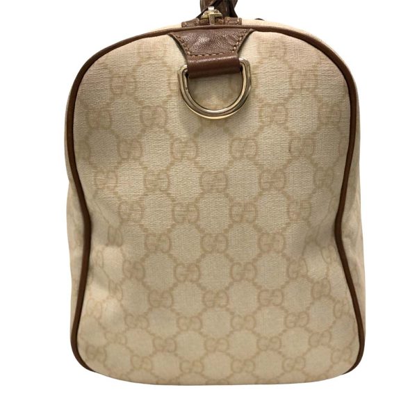 m23 1552 4 Gucci GG Supreme Boston Handbag ivory cream