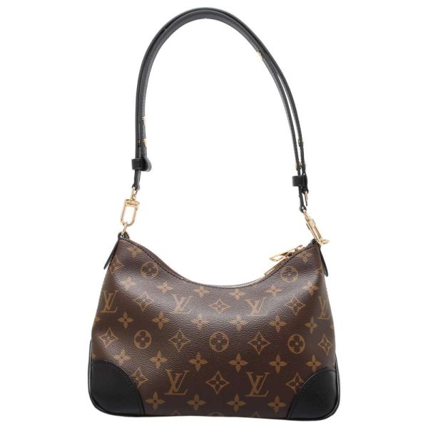 m45831 03 Louis Vuitton Shoulder Bag Monogram Boulogne NM Black