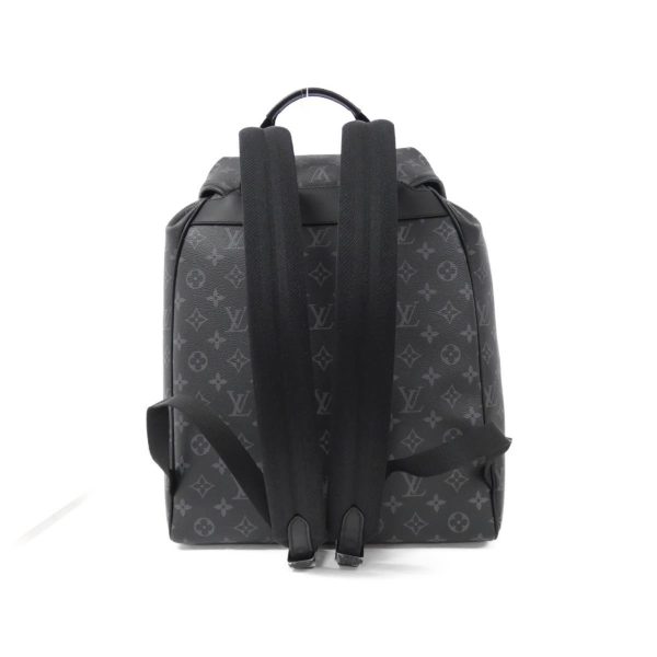 m46683a000000a b Louis Vuitton Monogram Eclipse Montsouris Backpack Monogram Coated Canvas Backpack Black