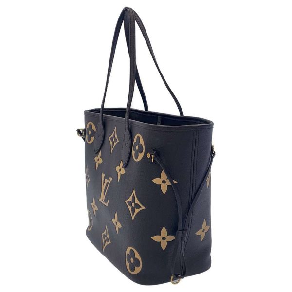 m58907 02 Louis Vuitton Tote Bag Monogram Empreinte Neverfull MM Black