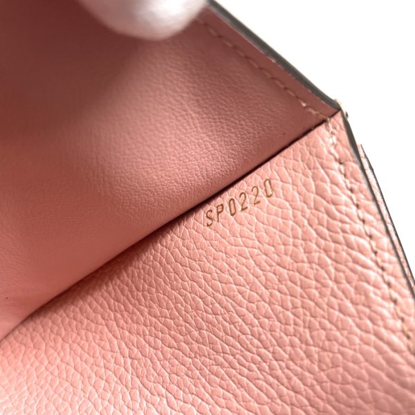 mah01006 11 Louis Vuitton Portefeuille Zoe Monogram Empreinte Trifold Wallet Leather Rose Poudre Pink