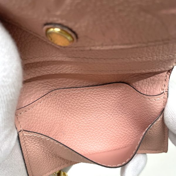 mah01006 13 Louis Vuitton Portefeuille Zoe Monogram Empreinte Trifold Wallet Leather Rose Poudre Pink