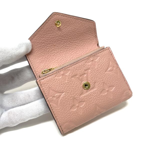 mah01006 7 Louis Vuitton Portefeuille Zoe Monogram Empreinte Trifold Wallet Leather Rose Poudre Pink