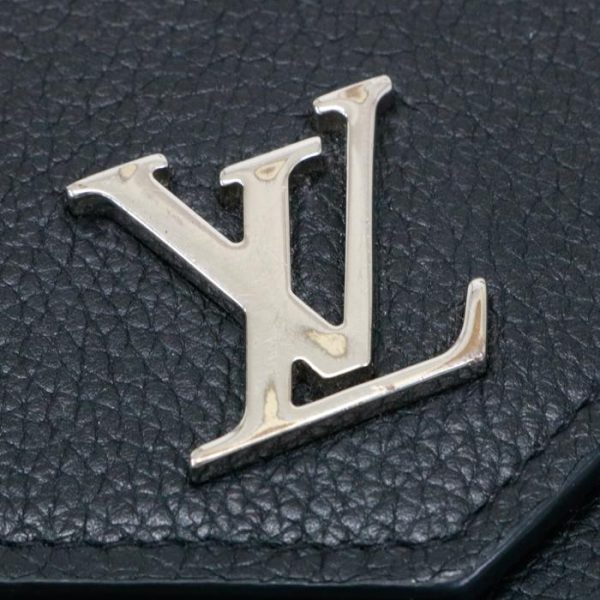 maj11019 4 Louis Vuitton Portefeuil My Lock Me Calf Leather Long Wallet Cover Lid LV Noir Black