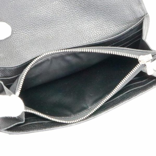 maj11019 8 Louis Vuitton Portefeuil My Lock Me Calf Leather Long Wallet Cover Lid LV Noir Black