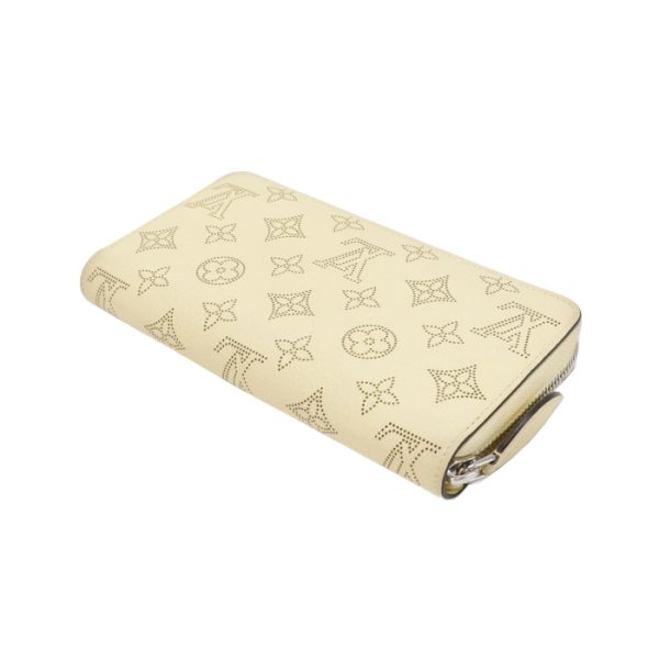 mak26009 3 Louis Vuitton Zippy Monogram Mahina Leather Long Wallet Round Zipper Card Case Banana Yellow