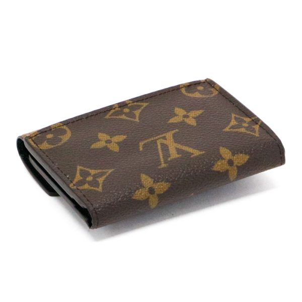 map06006 3 Louis Vuitton Portefeuille Zoe Monogram Giant Reverse Leather Trifold Wallet Medium Compact Mini Dark Brown