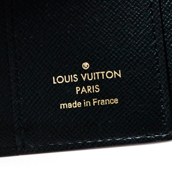 map06006 5 Louis Vuitton Portefeuille Zoe Monogram Giant Reverse Leather Trifold Wallet Medium Compact Mini Dark Brown