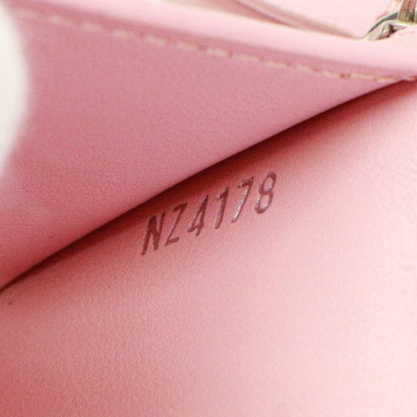 mas20012 12 Louis Vuitton Wave Calf Leather Quilted Trifold Medium Compact Wallet Smoothie Pink