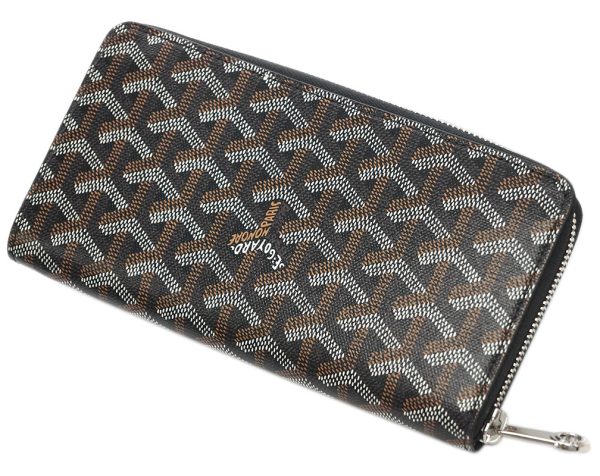 matig2gm01s 3 Goyard Portefeuille Matignon GM Long Wallet Black