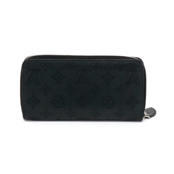 mav27012 2 Louis Vuitton Zippy Monogram Mahina Leather Long Wallet Round Zipper Noir Black