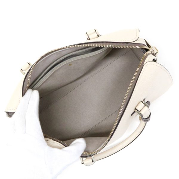 mba08006 8 Kate Spade Handbag Leather Bicolor 2way Shoulder Ivory Gray