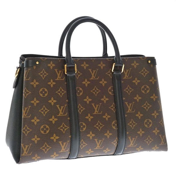 n21 8699 1 Louis Vuitton Soufflot Monogram Canvas Leather Shoulder Bag Brown