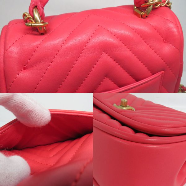 n2403 06 300707mi 05 Chanel Round Flap Bag Lambskin 2way Chain Shoulder Bag Top Handle Coco Mark Pink