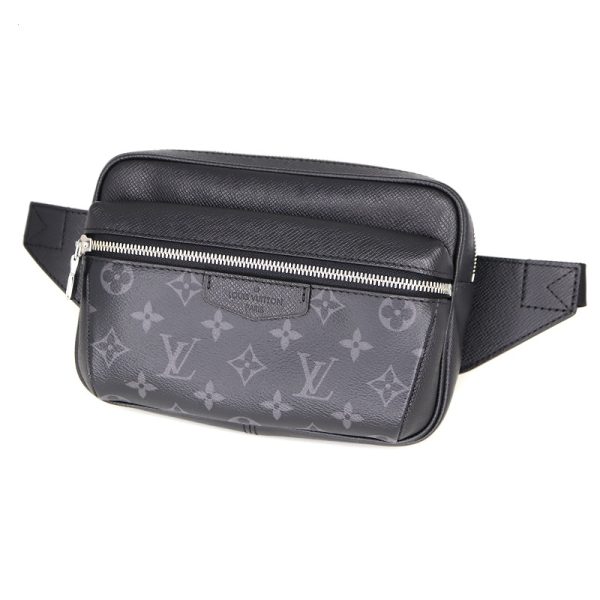 p21 1799 1 Louis Vuitton Bumbag Outdoor Shoulder Bag Body Bag Waist Bag Compact Monogram Eclipse Black Gray