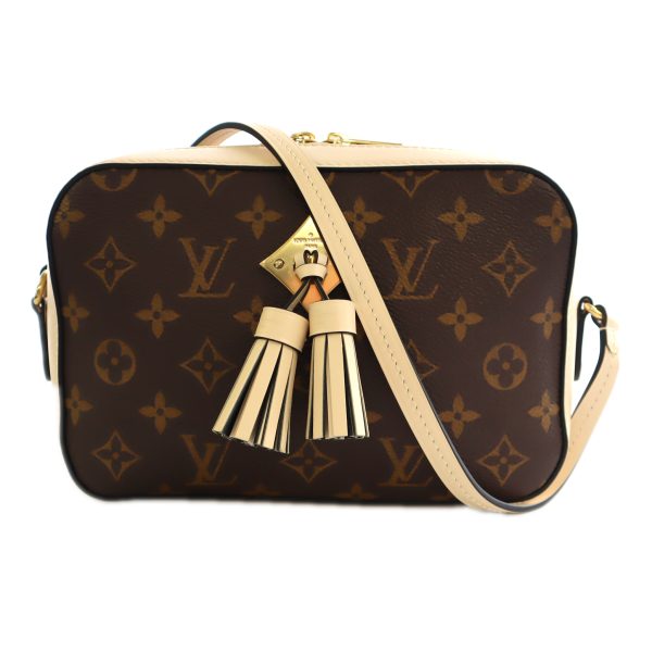 p21 912 1 Louis Vuitton Saintonge Monogram Canvas Shoulder Bag Beige Brown