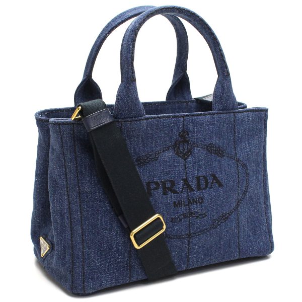 pra1bg43904 1 Prada Tote Bag Bleu Blue