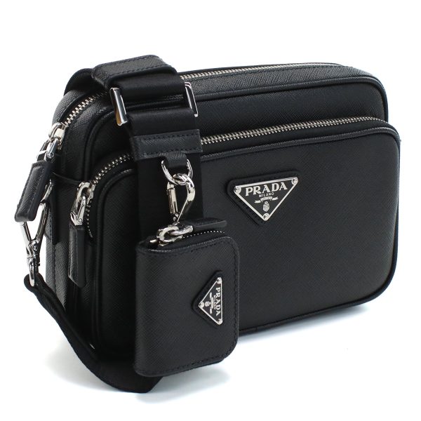 pra2vh170011 1 Prada Crossbody Shoulder Bag Black