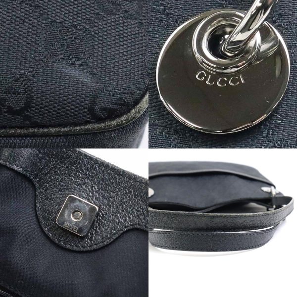 r9912g 6 c Gucci GG Shoulder Bag Black