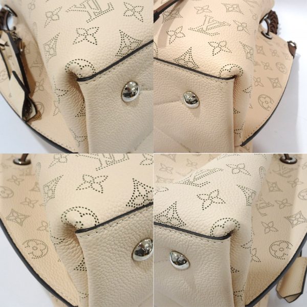 s2402 06 501132ti 06 Louis Vuitton Muria Mahina Leather 2way Handbag Shoulder Bag Creme