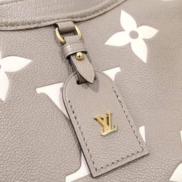 s2402 06 501374tn 05 Louis Vuitton Monogram Empreinte Trianon PM Leather 2way Shoulder Handbag Crème