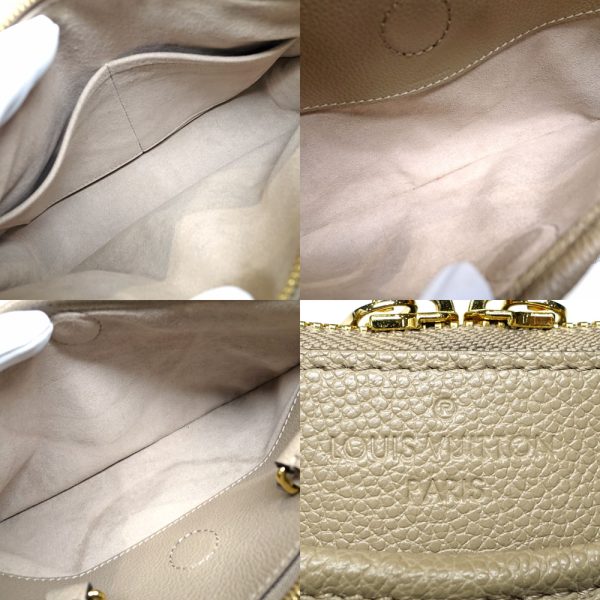 s2402 06 501374tn 06 Louis Vuitton Monogram Empreinte Trianon PM Leather 2way Shoulder Handbag Crème