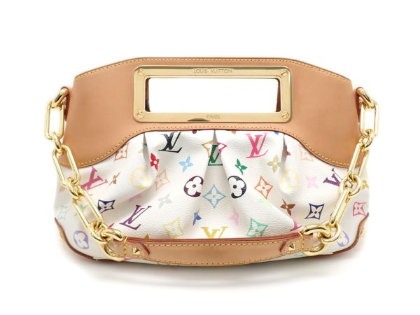 s24037400456 01 Louis Vuitton Multicolor Blanc Judy PM Shoulder Bag