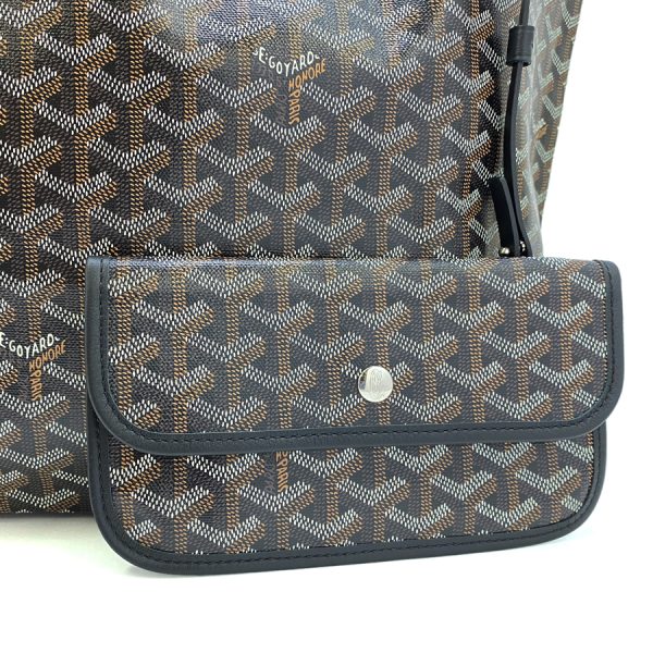 saintlouis gm 01 06 GOYARD Tote Bag SAINT LOUIS GM Coated Canvas Leather Black