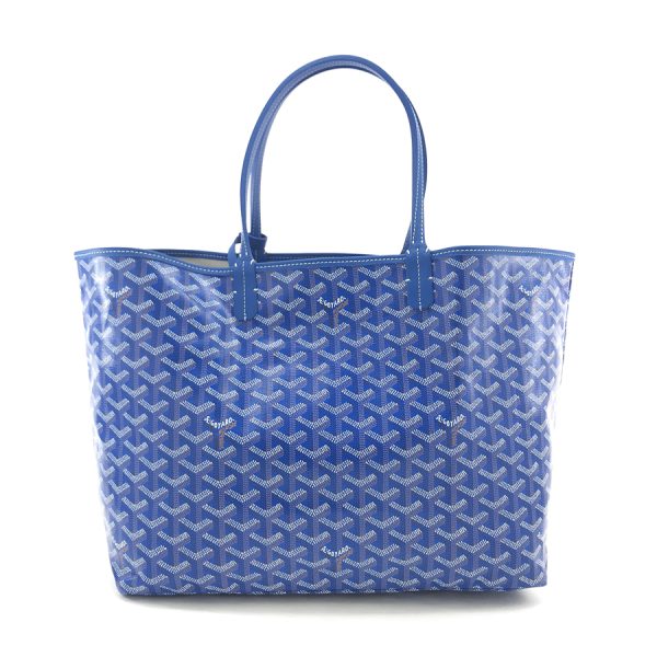 saintlouis pm 10 02 GOYARD Tote Bag Saint Louis PM Coated Canvas Leather Blue Clair